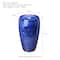 Glitzhome® 20.5" Cobalt Blue LED Ceramic Outdoor Fountain